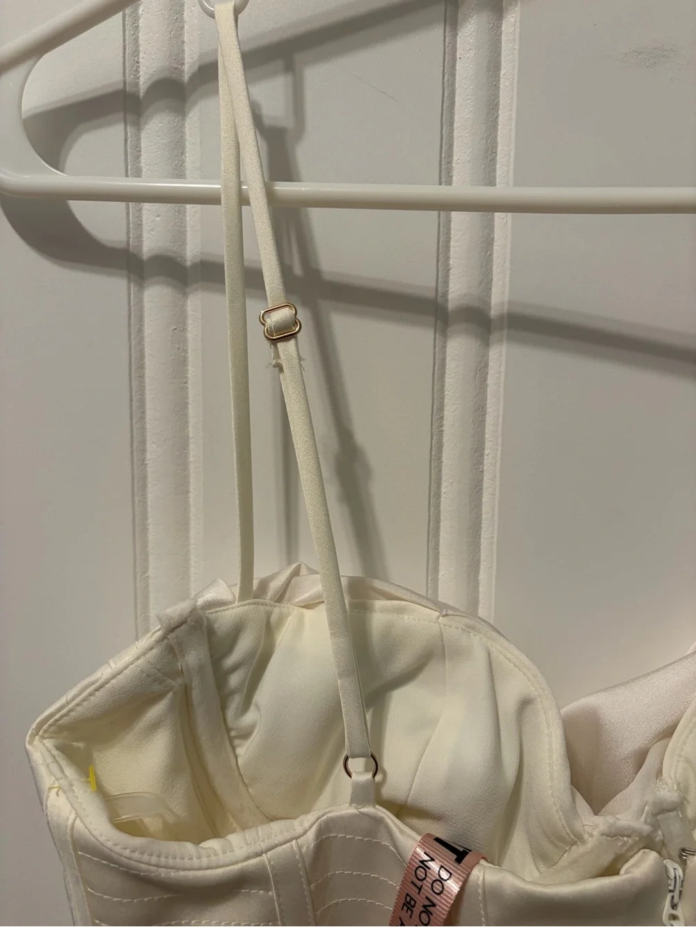 NWT House of CB Myrna Corset Satin Slipdress Medium Wedding Reception Cocktail